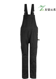 黑色牛仔工裝背帶褲TMBDK-009 黑色牛仔工裝背帶褲TMBDK-009