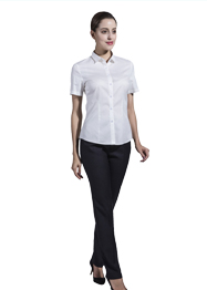 女短袖關(guān)門領(lǐng)襯衣GWD6031 女短袖關(guān)門領(lǐng)襯衣GWD6031