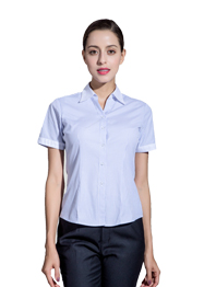 女短袖V領(lǐng)襯衣TWD6001